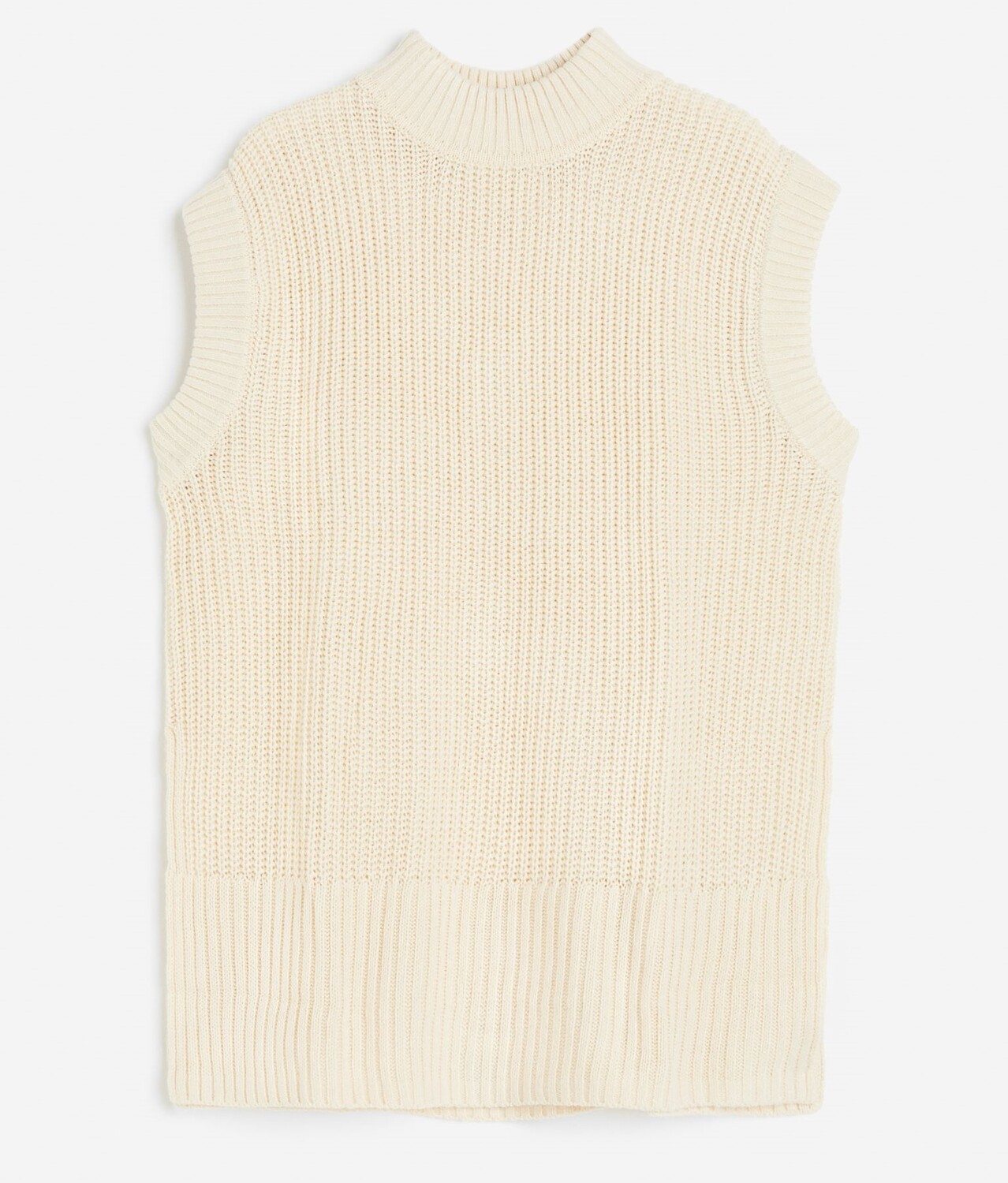 

Безрукавка H&M Striped Knit, кремовый, Бежевый