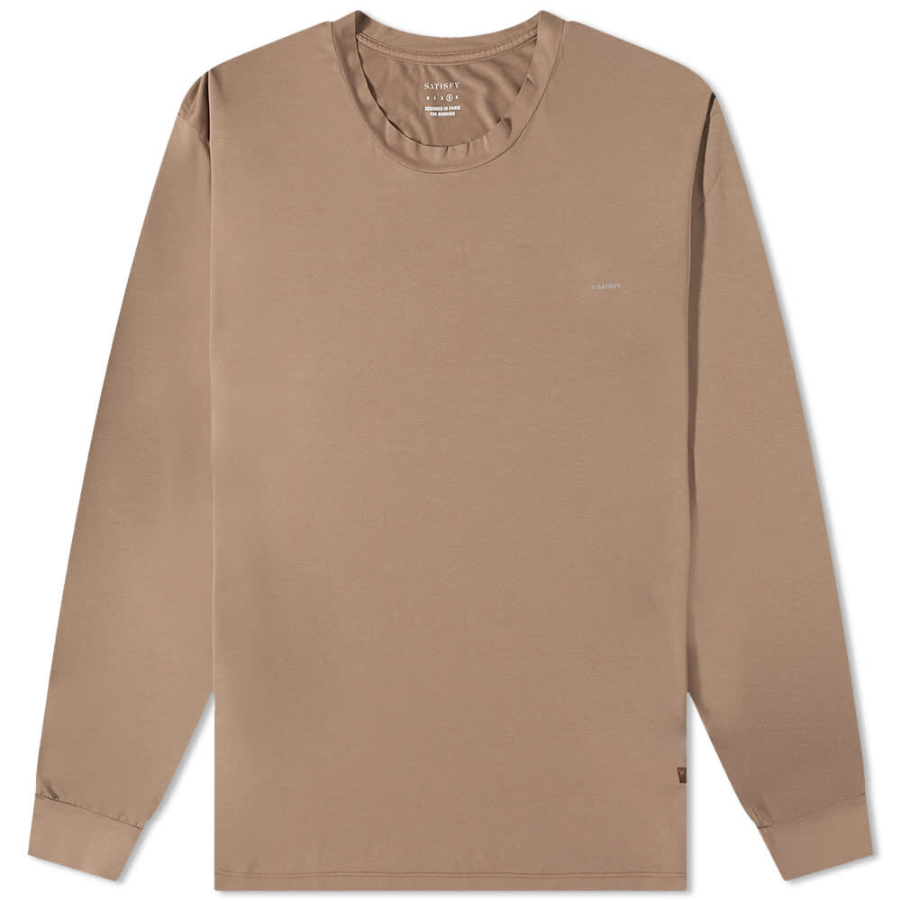 

Футболка Satisfy Long Sleeve Auralight Logo Tee, Коричневый