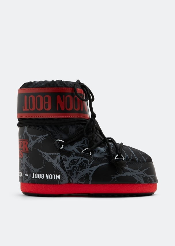 

Ботинки MOON BOOT x Stranger Things Icon Low Vines boots, черный