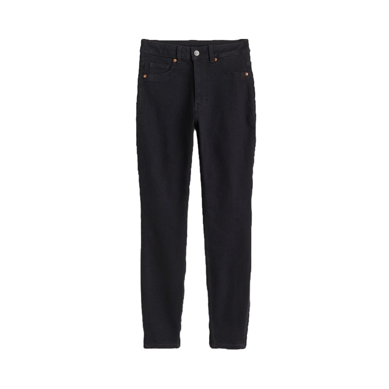 Джинсы H&M Skinny High, черный джинсы lilitop для девочек демисезонные карманы размер 74 мультиколор