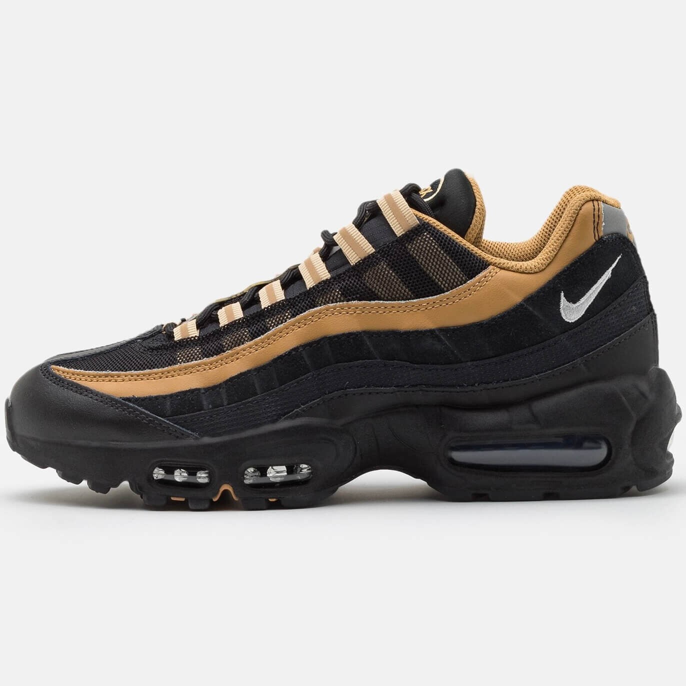 

Кроссовки Nike Air Max 95 Essential, черный/белый/золотистый