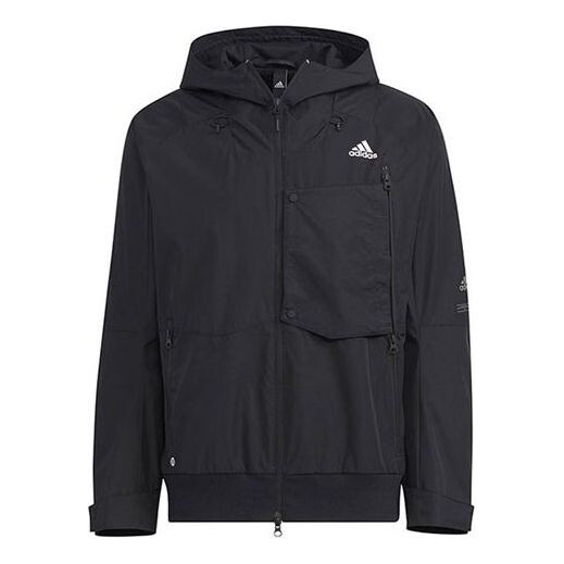 

Куртка Adidas Solid Color Big Pocket Sports Black HN9037, черный