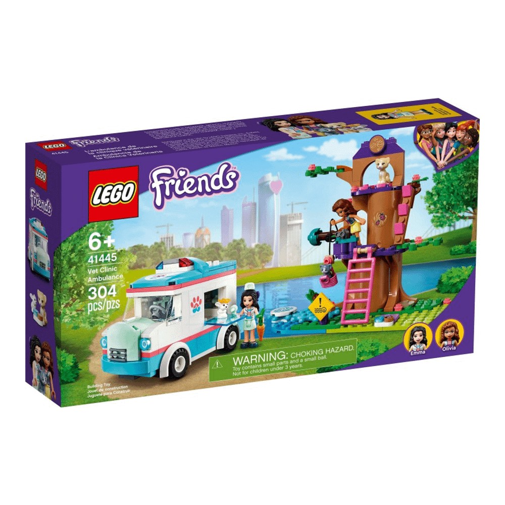 Конструктор LEGO Friends 41445 Машина скорой ветеринарной помощи конструктор lego friends 41697 черепаха скорой помощи