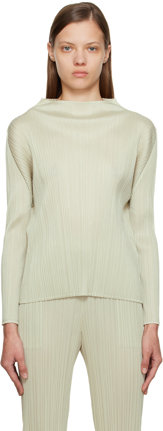 

Бежевый свитер Monthly Colors October Pleats Please Issey Miyake