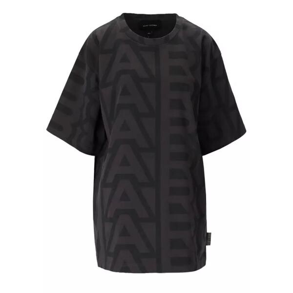 

Футболка the monogram big charcoal t-shirt Marc Jacobs, черный
