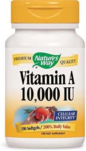 

Витамин А Nature's Way 10000 МЕ 100 мягких капсул
