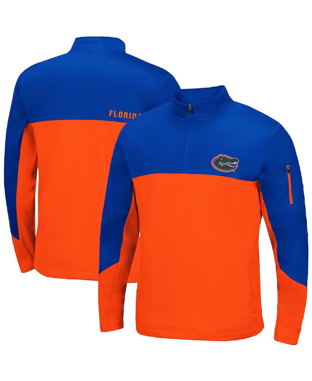 

Мужская куртка royal, orange florida gators triple dog dare с молнией на четверть Colosseum, мульти