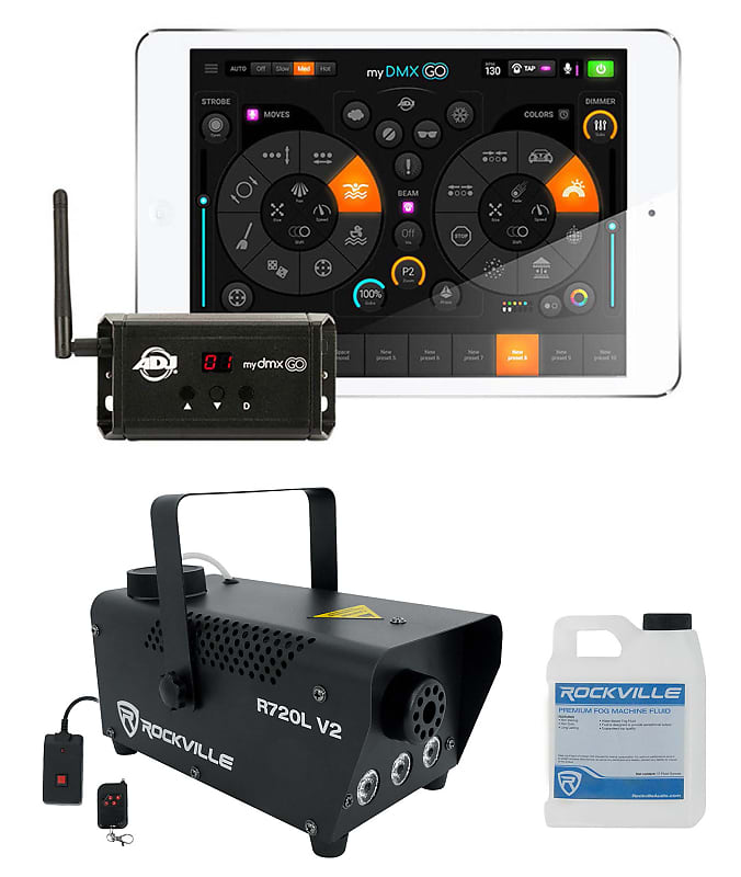 Американский диджей ADJ MYDMX GO Приложение для управления освещением для планшетов iPad/Android+Fogger American DJ MYDMX GO+R720L