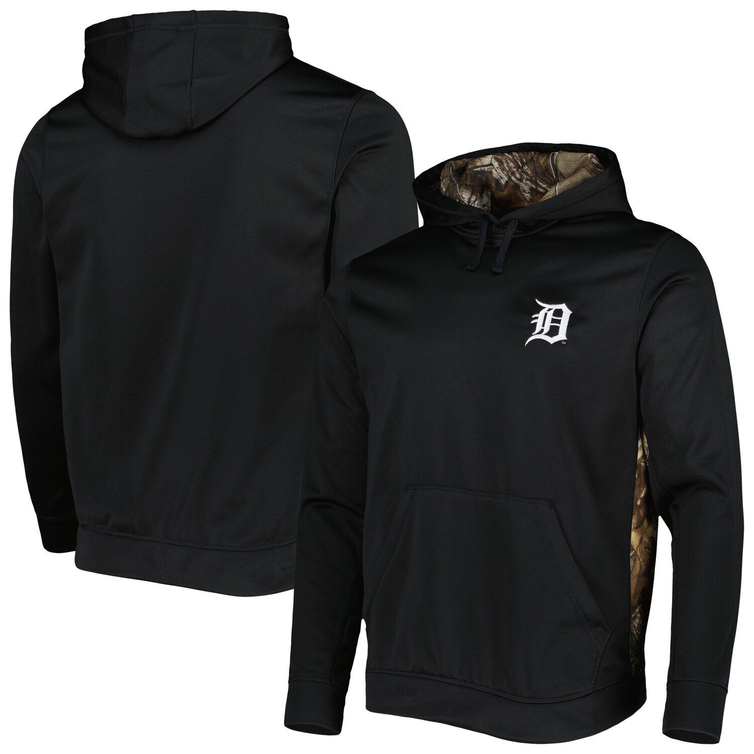 

Мужской пуловер с капюшоном Dunbrooke Black/Camo Detroit Tigers Ranger