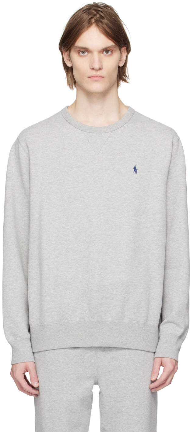 

Серый свитшот с вышивкой Polo Ralph Lauren