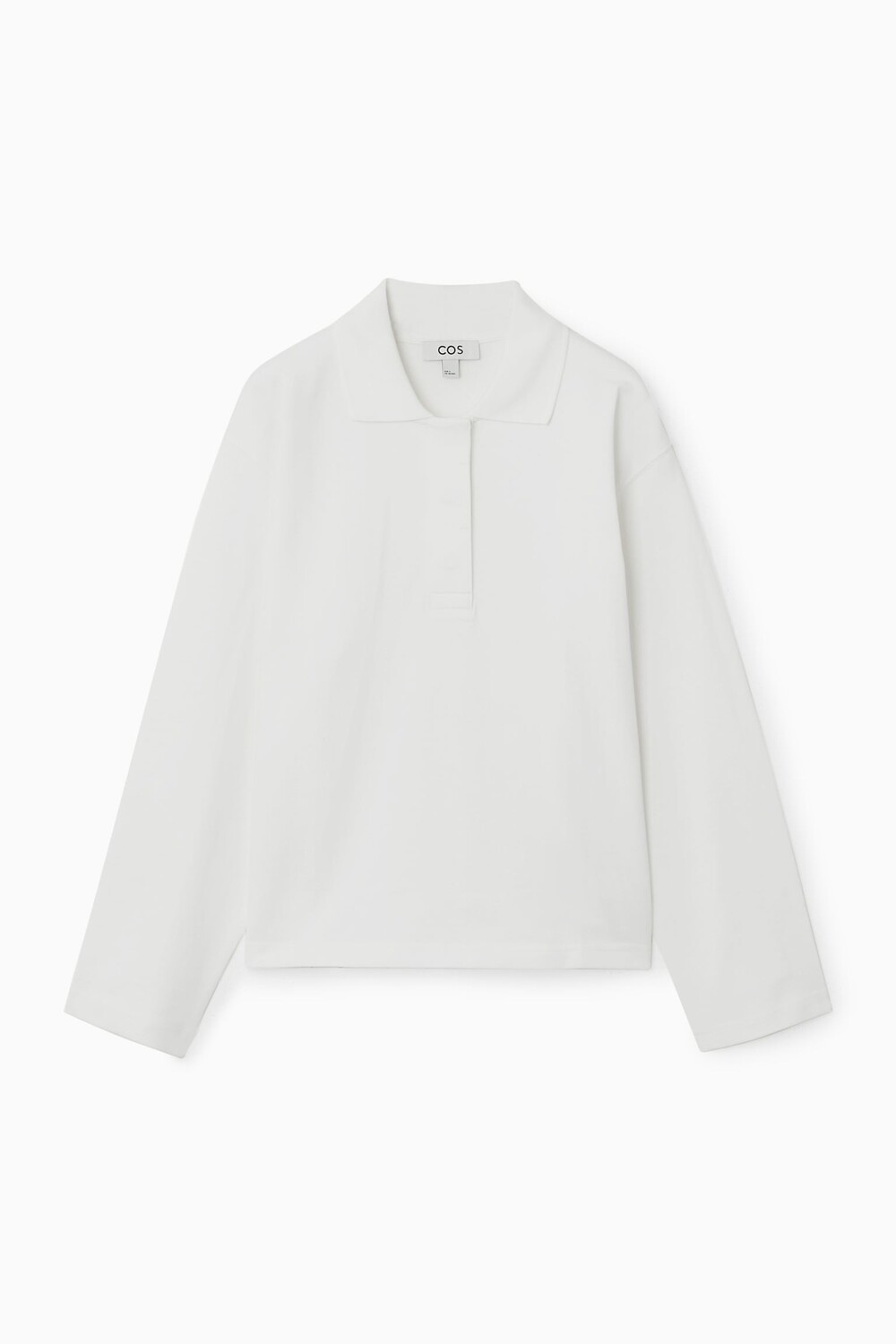 

Футболка поло COS Long Sleeve, белый