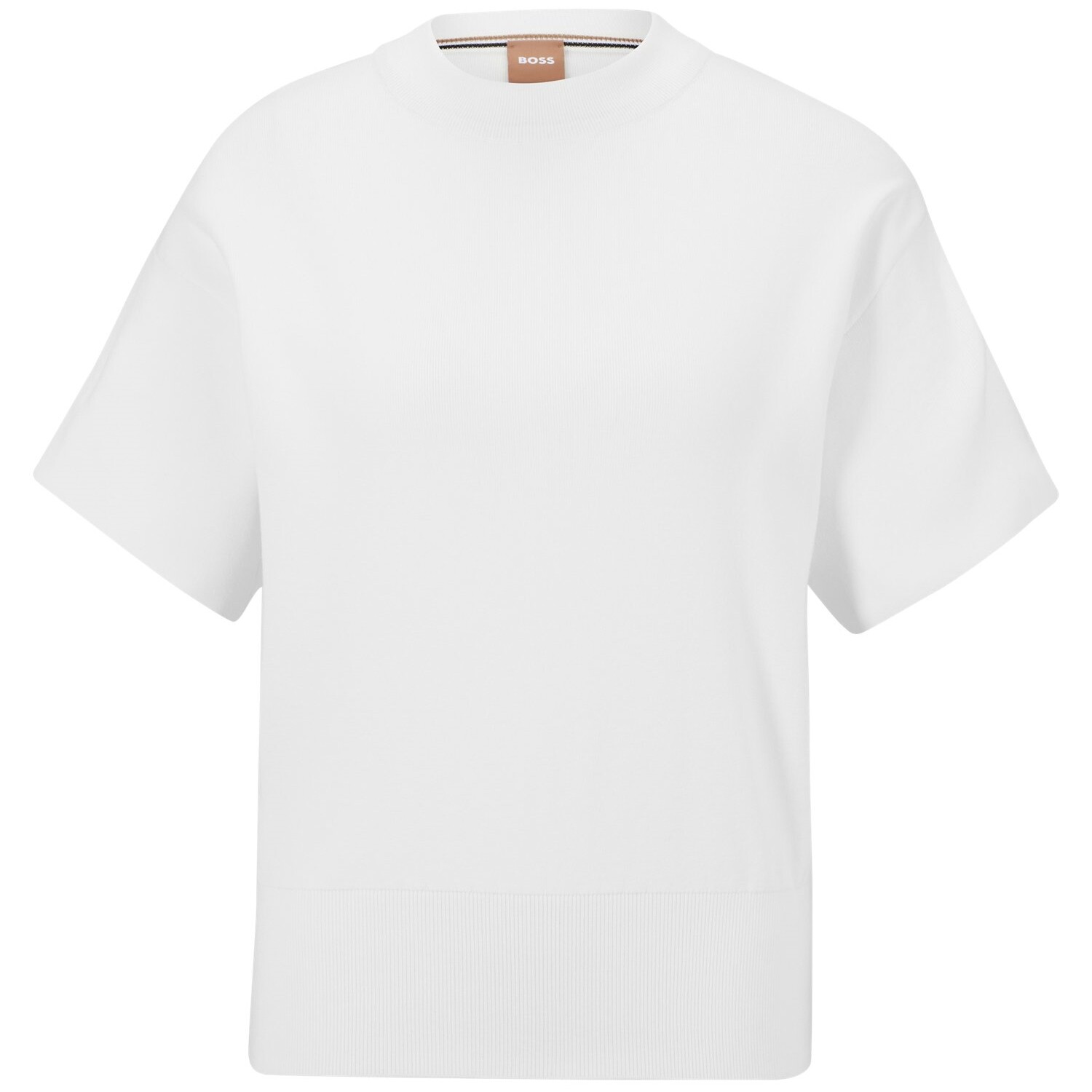 

Джемпер Hugo Boss Relaxed-fit Knitted With Short Sleeves, белый