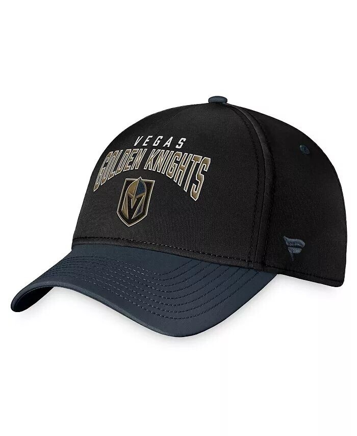 

Мужская черная, угольная двухцветная гибкая кепка Vegas Golden Knights Fundamental Fanatics, черный