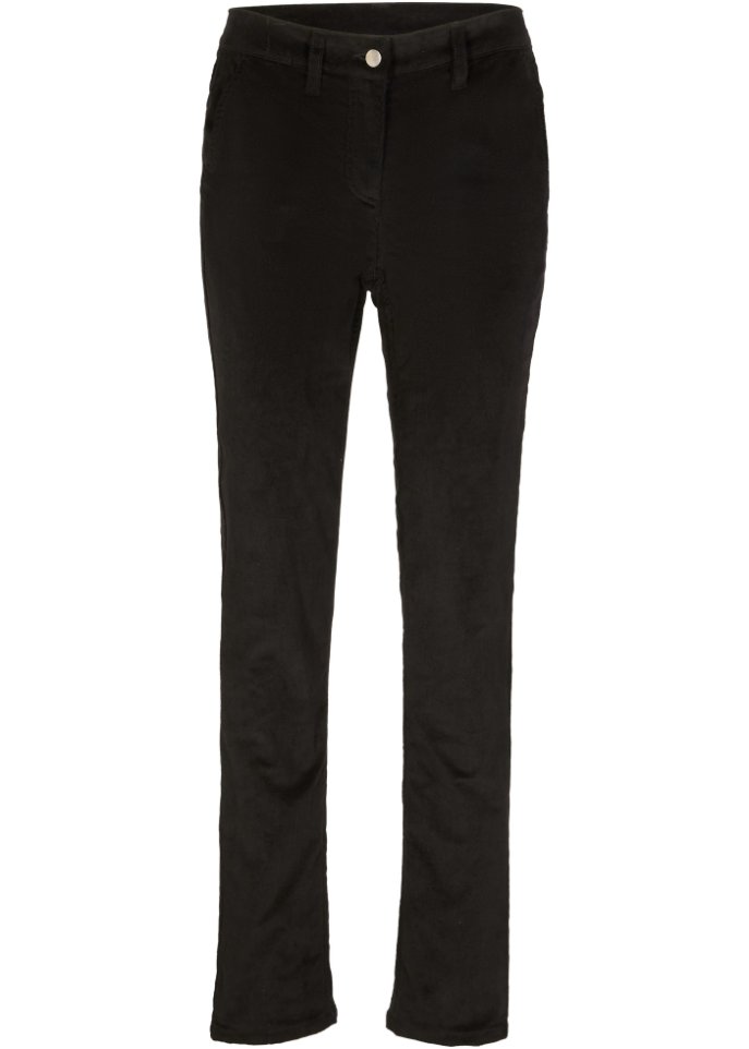 цена Утепленные вельветовые брюки Bpc Bonprix Collection, черный