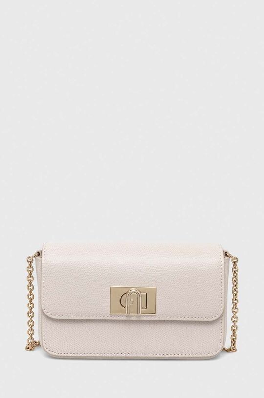

Кожаная сумка Furla, бежевый
