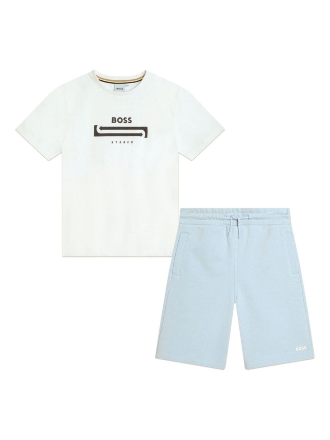 

BOSS Kidswear спортивный костюм с логотипом, белый