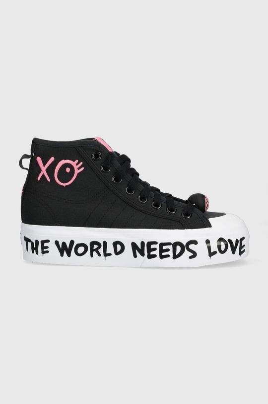 

Кроссовки NIZZA PLATFORM MID x ANDRÉ SARAIVA adidas Originals, черный