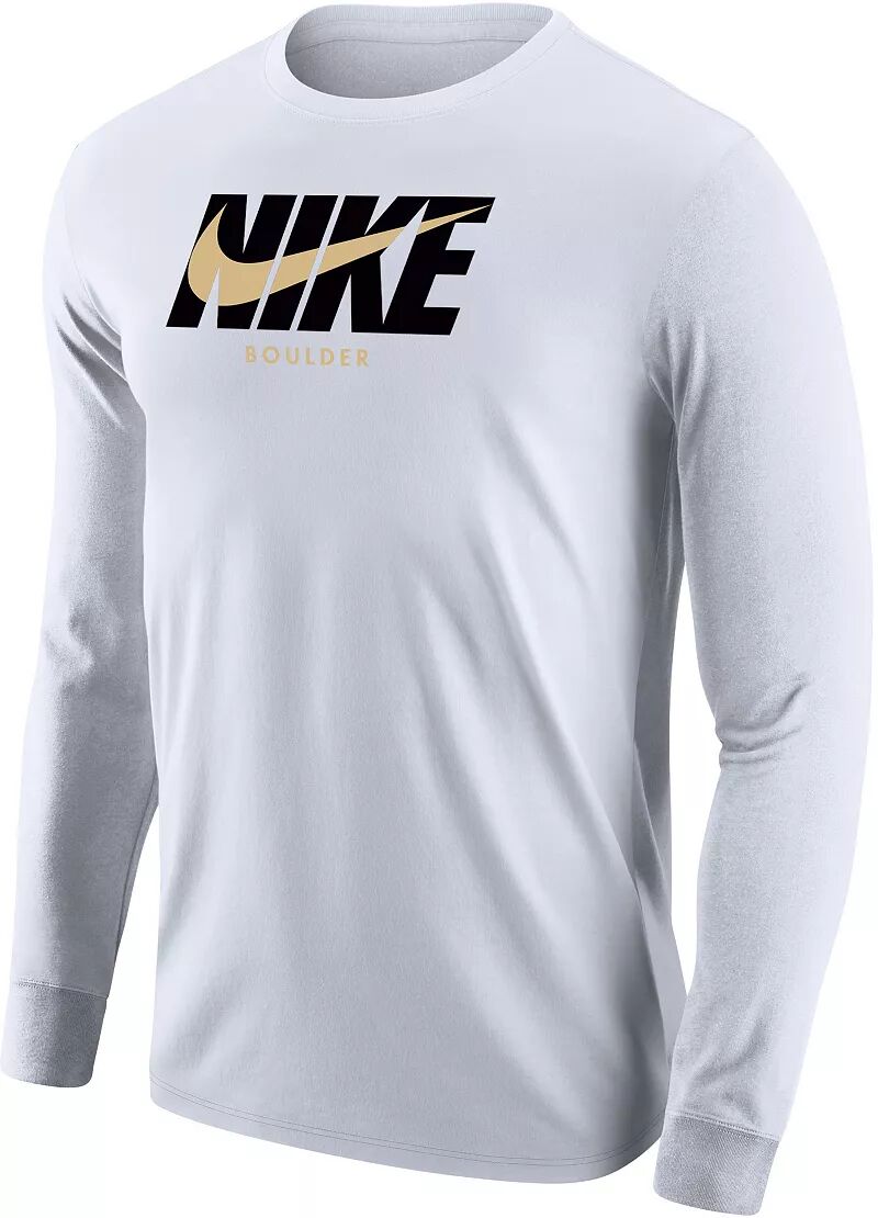 цена Мужская футболка с длинным рукавом Nike Colorado Buffaloes Boulder White City 3.0