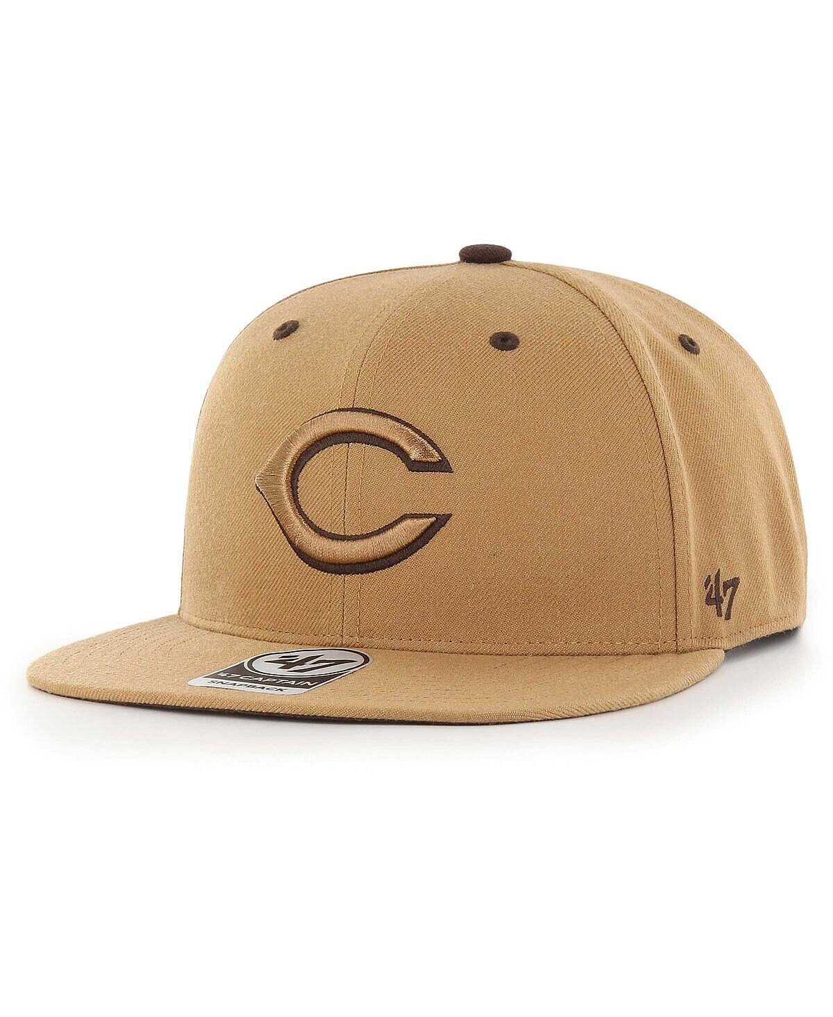 

Мужская кепка Toffee Cincinnati Reds Captain Snapback '47 Brand