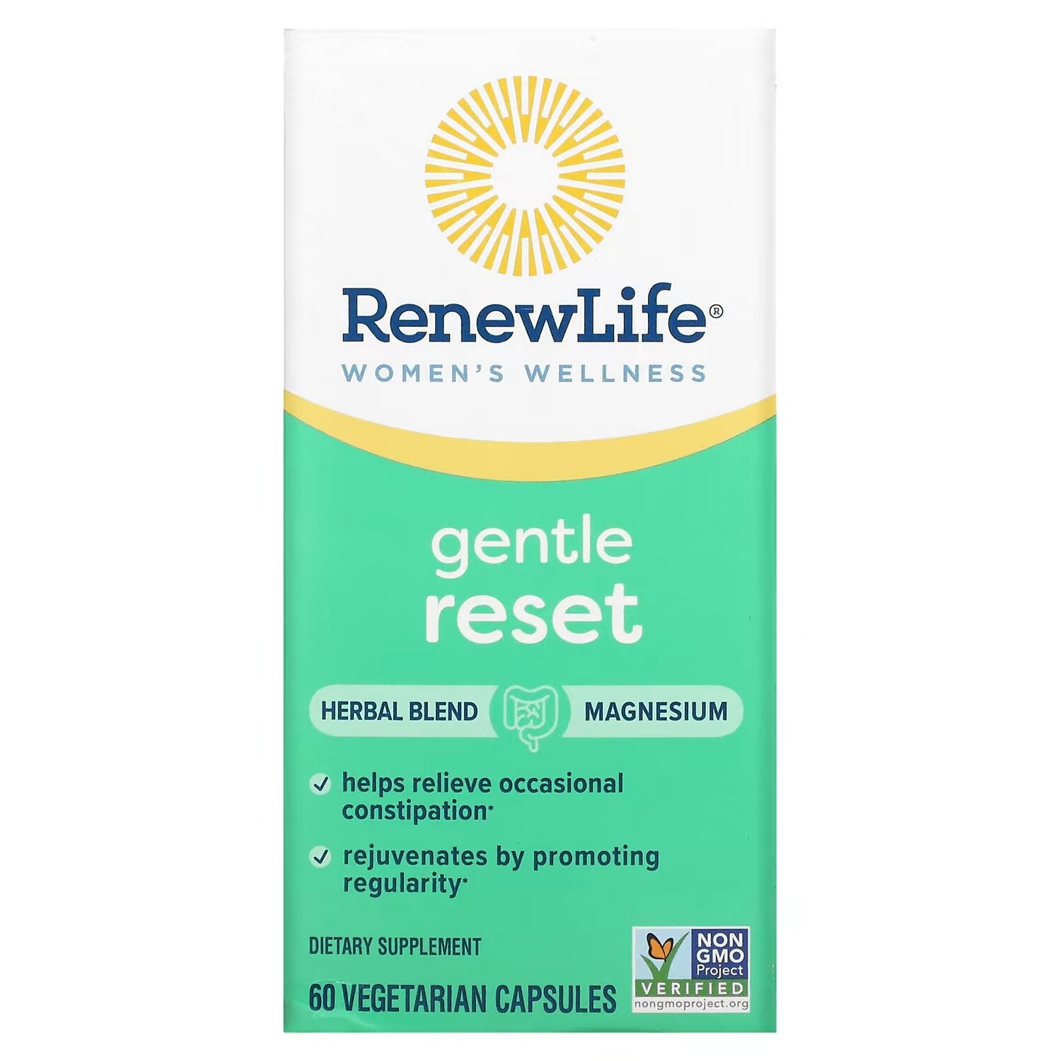 

Травяная Добавка Renew Life Women's Wellness Gentle Reset, 60 капсул