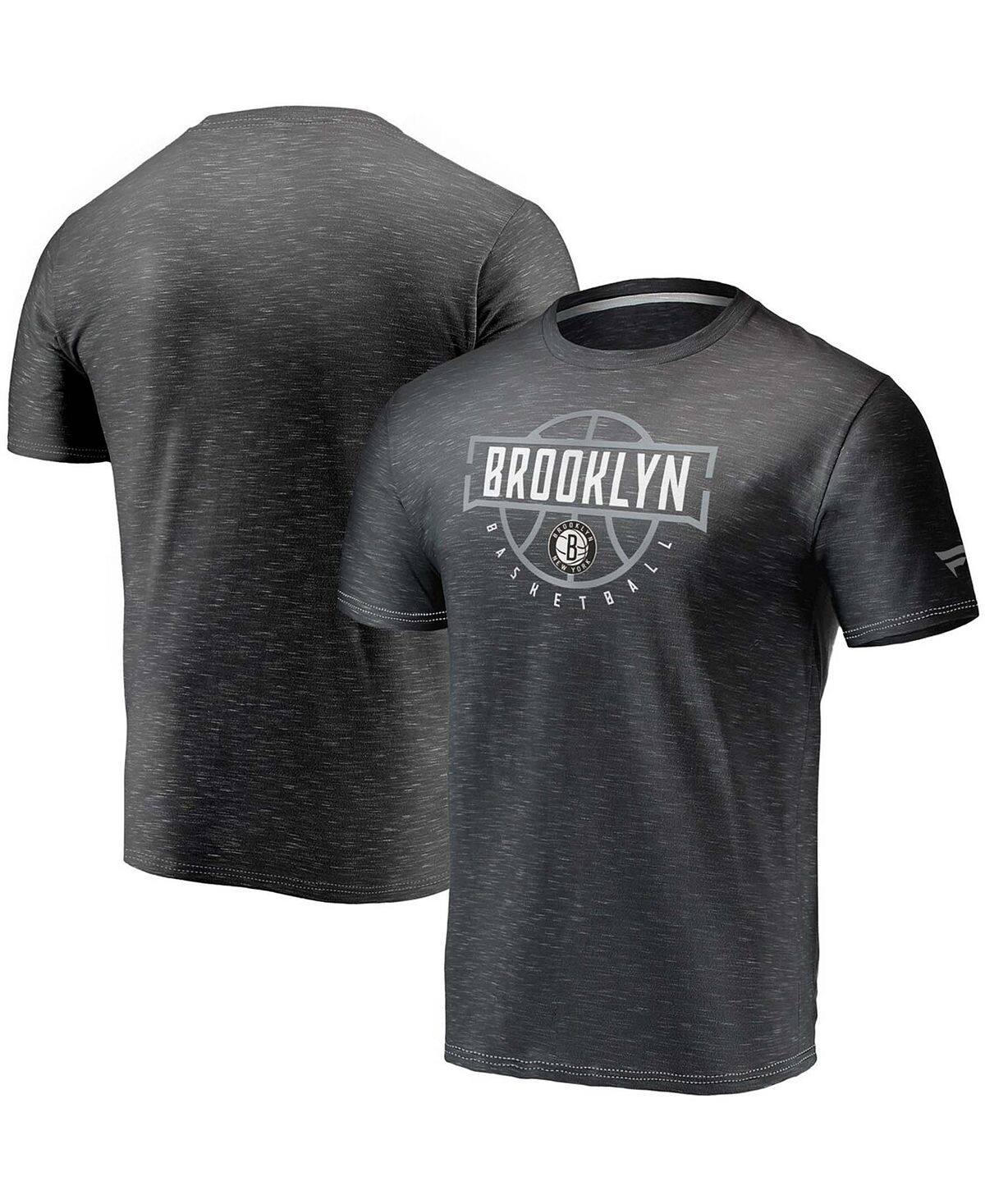 

Мужская темно-серая футболка brooklyn nets give-n-go Fanatics, мульти