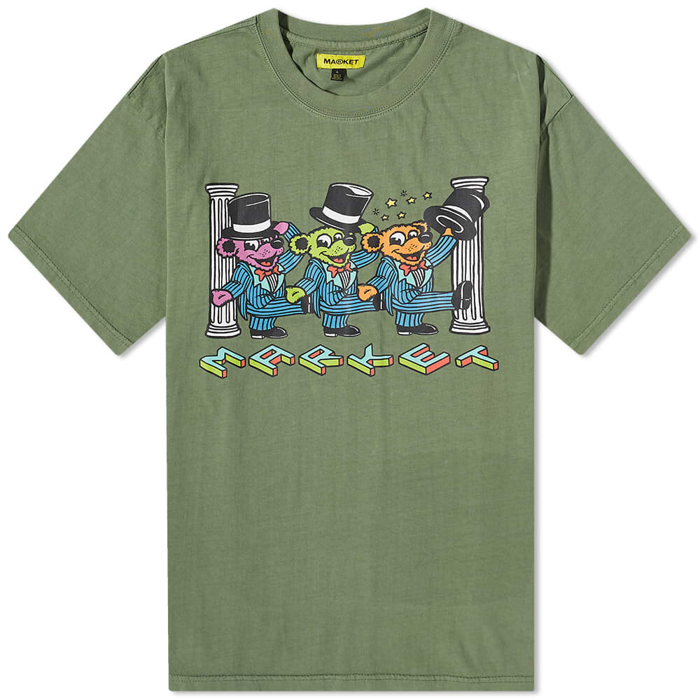 

Футболка Market Dancing Trio Bear Tee, Серый