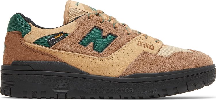 Кроссовки New Balance size? x 550 'Cordura Pack - Light Brown Green', коричневый - фото