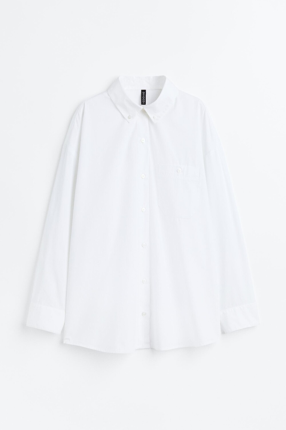 

Рубашка H&M Oversized Poplin, белый