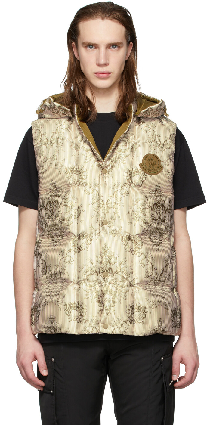 

Бежевый пуховый жилет Rabeh Moncler Genius