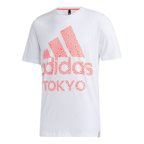 Футболка Adidas Tyo Ss Tee M Letter Printing Causual Sports Male White, Белый цена и фото