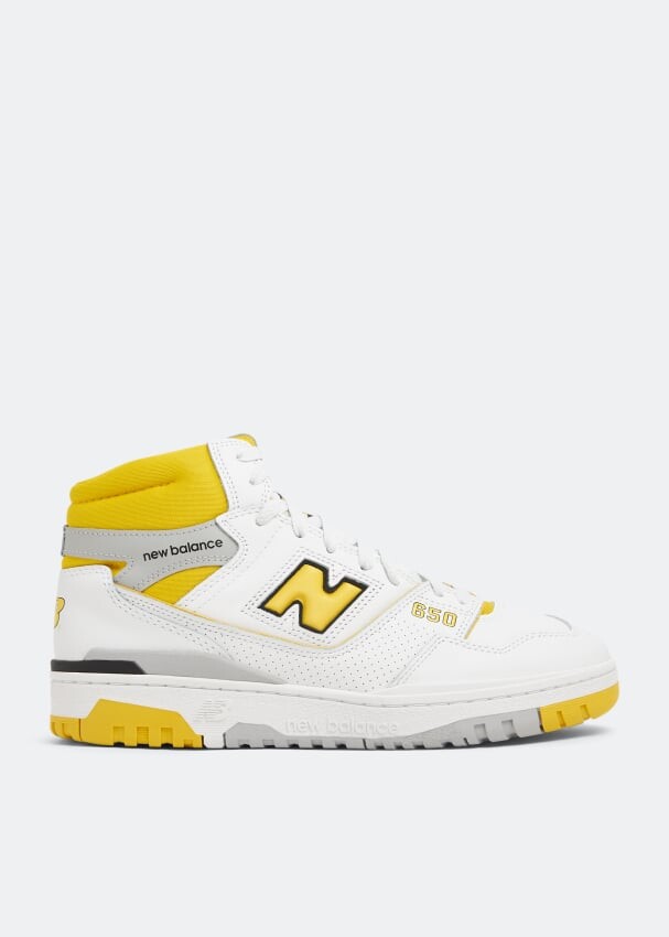 

Кроссовки высокие New Balance BB650, белый/желтый