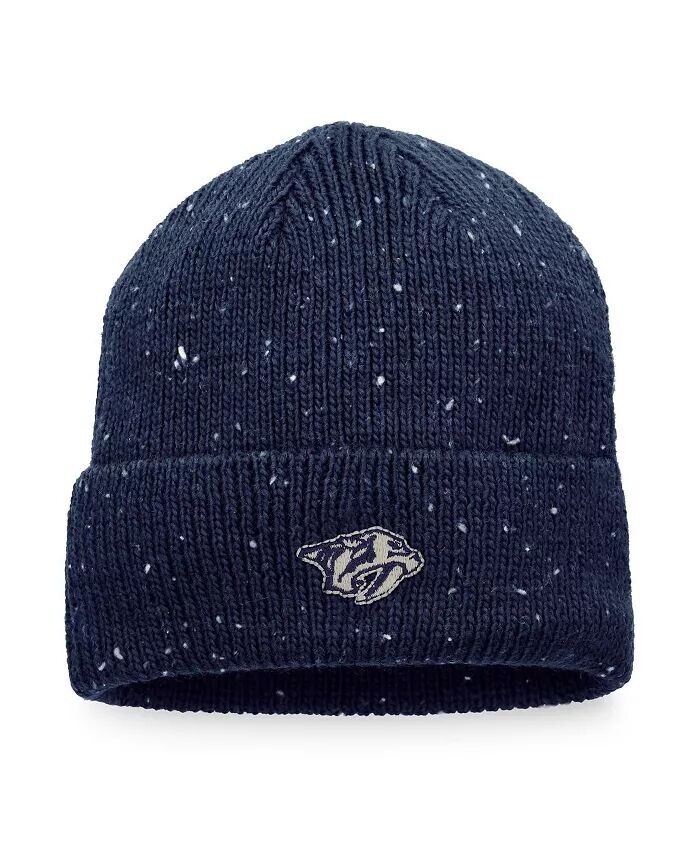 

Мужская темно-синяя вязаная шапка Nashville Predators Authentic Pro Rink Pinnacle с манжетами Fanatics, синий