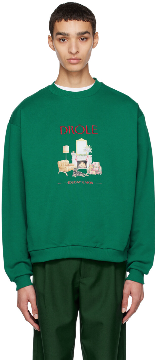 

Зеленая толстовка \Le Sweatshirt Holiday\"" Drôle De Monsieur