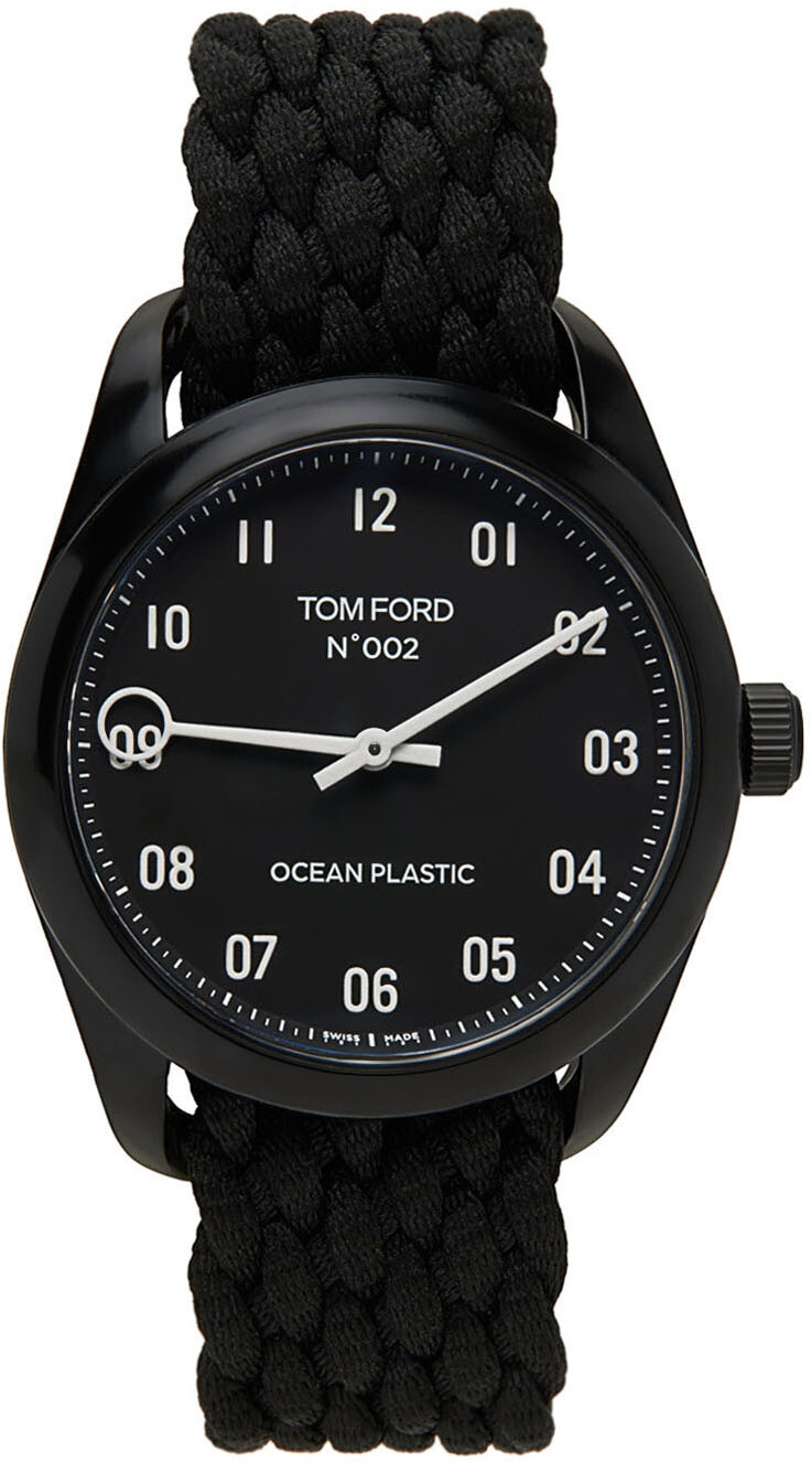 

Черные пластиковые спортивные часы No.002 Ocean TOM FORD