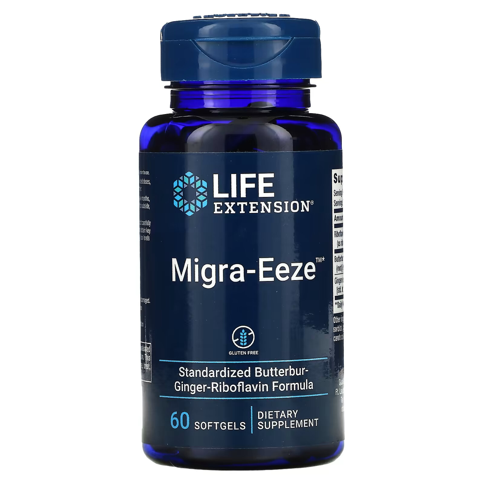 Life Extension, Migra-Eeze, 60 мягких таблеток life extension gamma e смесь токоферолов и токотриенолов 60 мягких таблеток