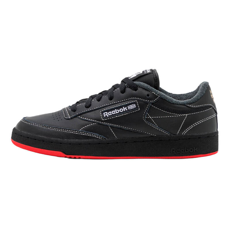 Кеды Reebok Classic Club C 85 Unisex, черный/красный кеды reebok classic club c 85 unisex белый черный красный