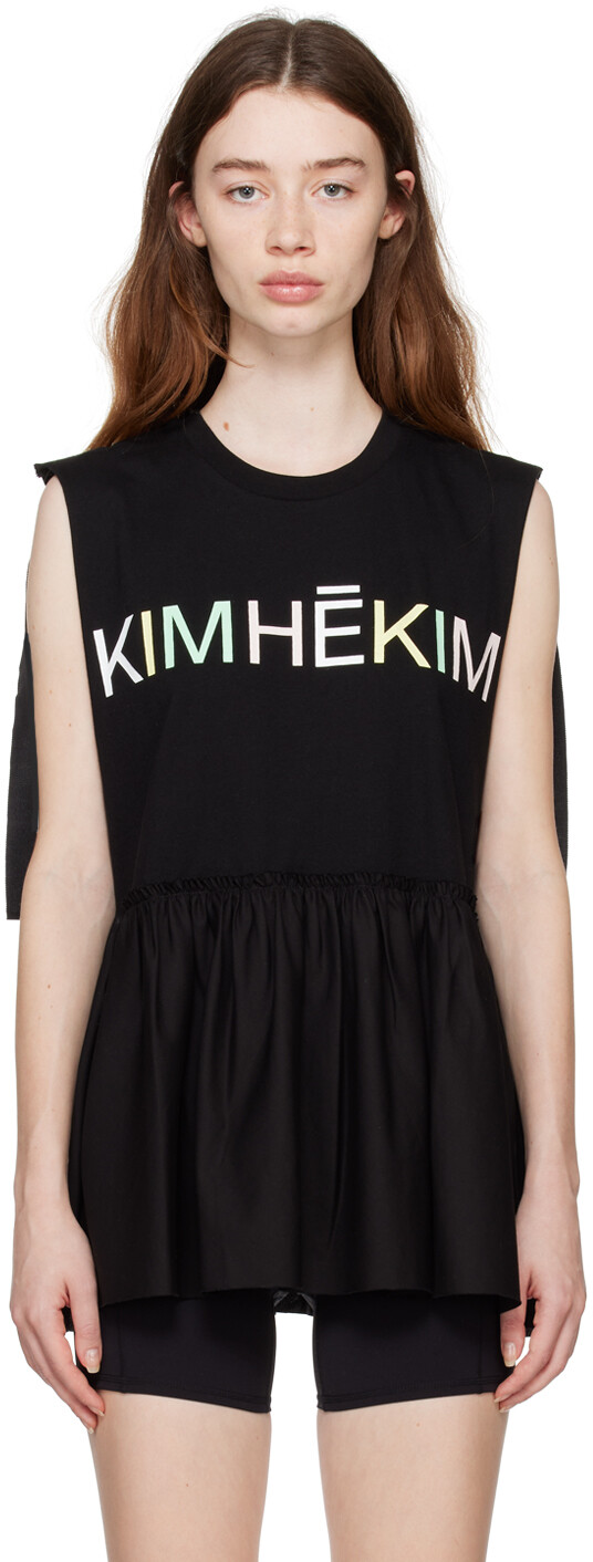 

Эксклюзивная черная майка SSENSE KIMHĒKIM