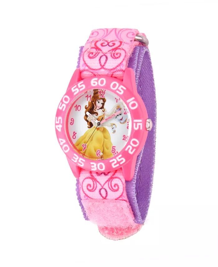 

Розовые пластиковые часы Disney Belle для девочек «Time Teacher» ewatchfactory, розовый