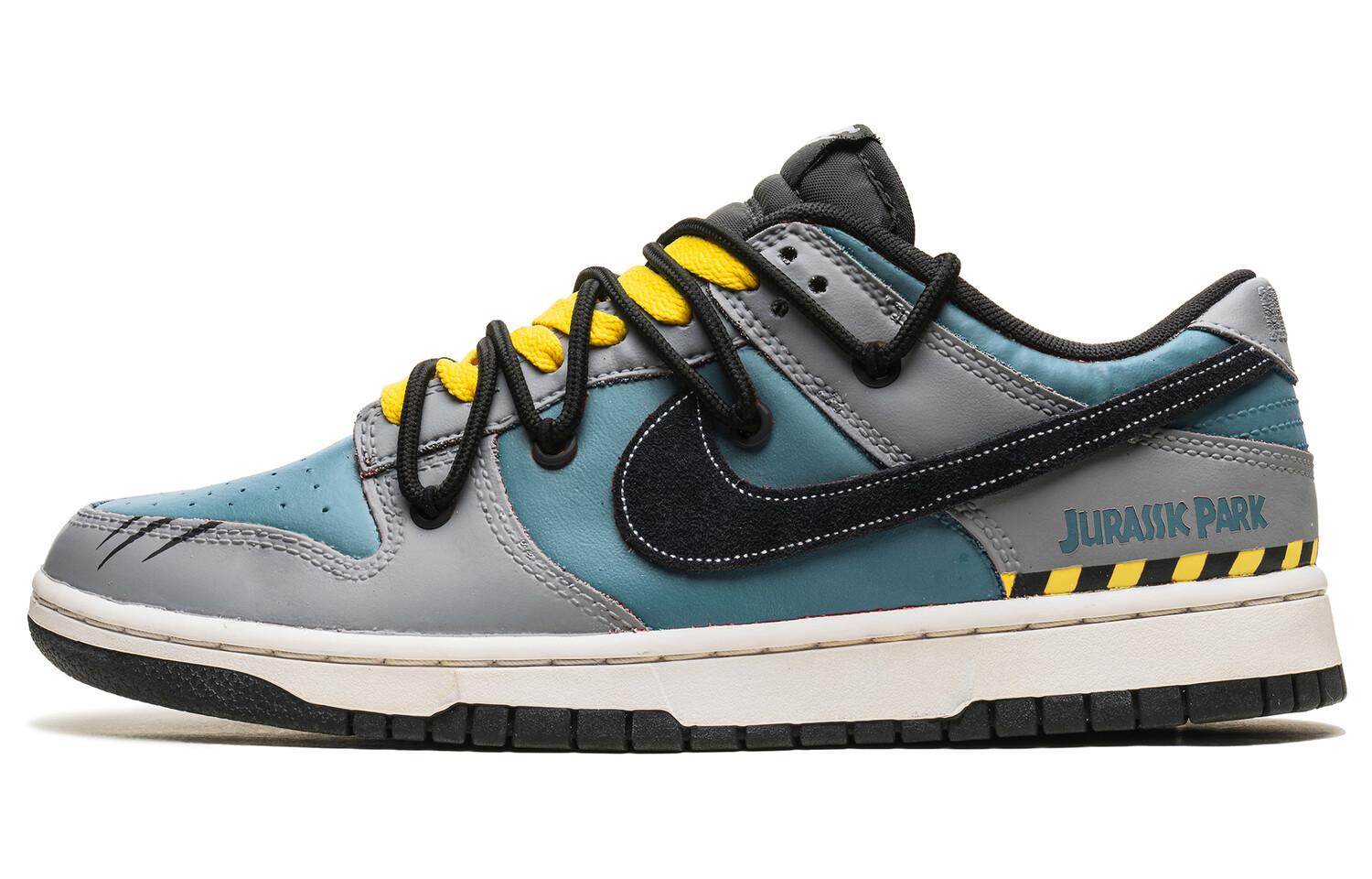 

Кроссовки Nike Dunk Skateboarding Shoes Unisex Low-top Grey/Black/Blue, серый