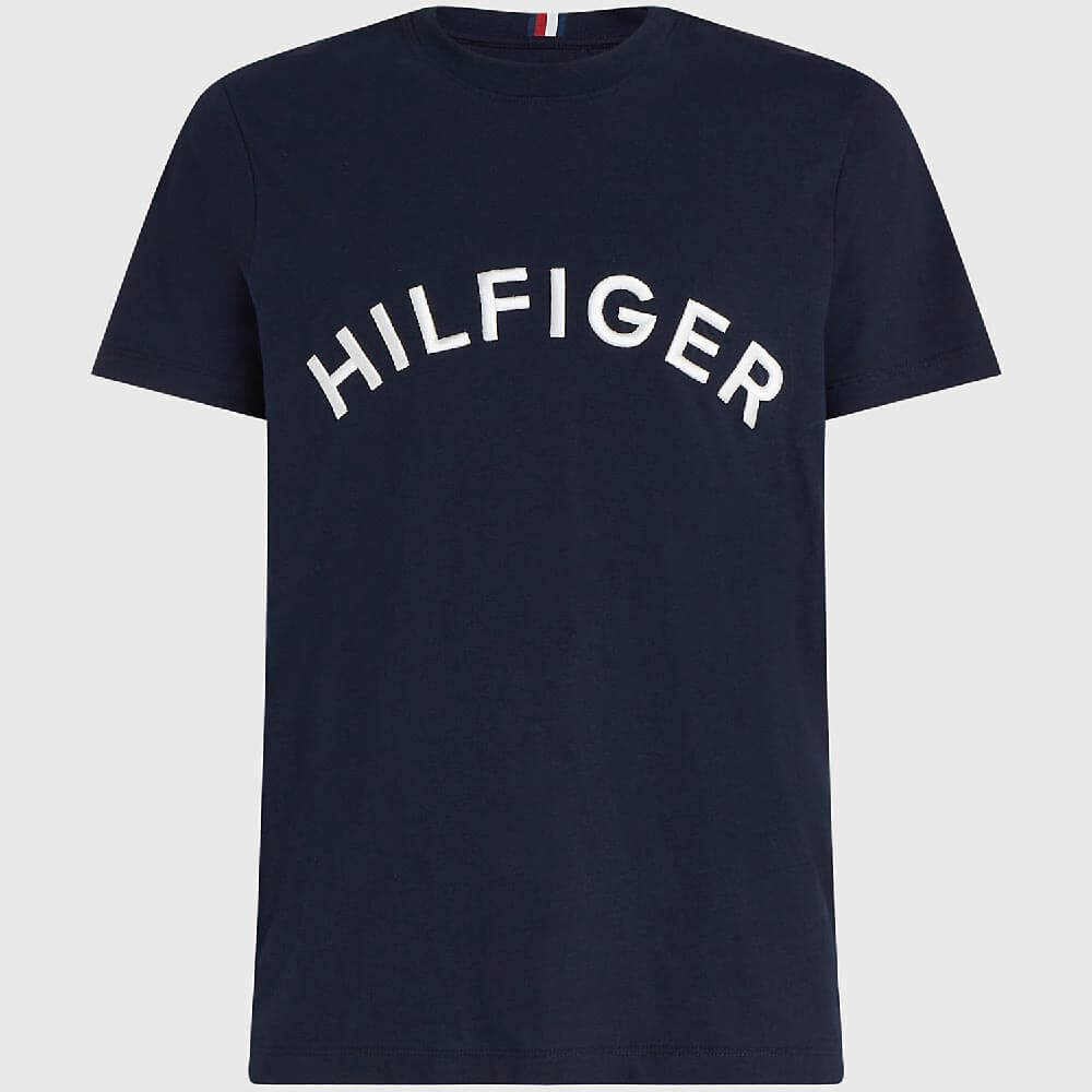 

Футболка Tommy Hilfiger Big And Tall Arch Logo, темно-синий