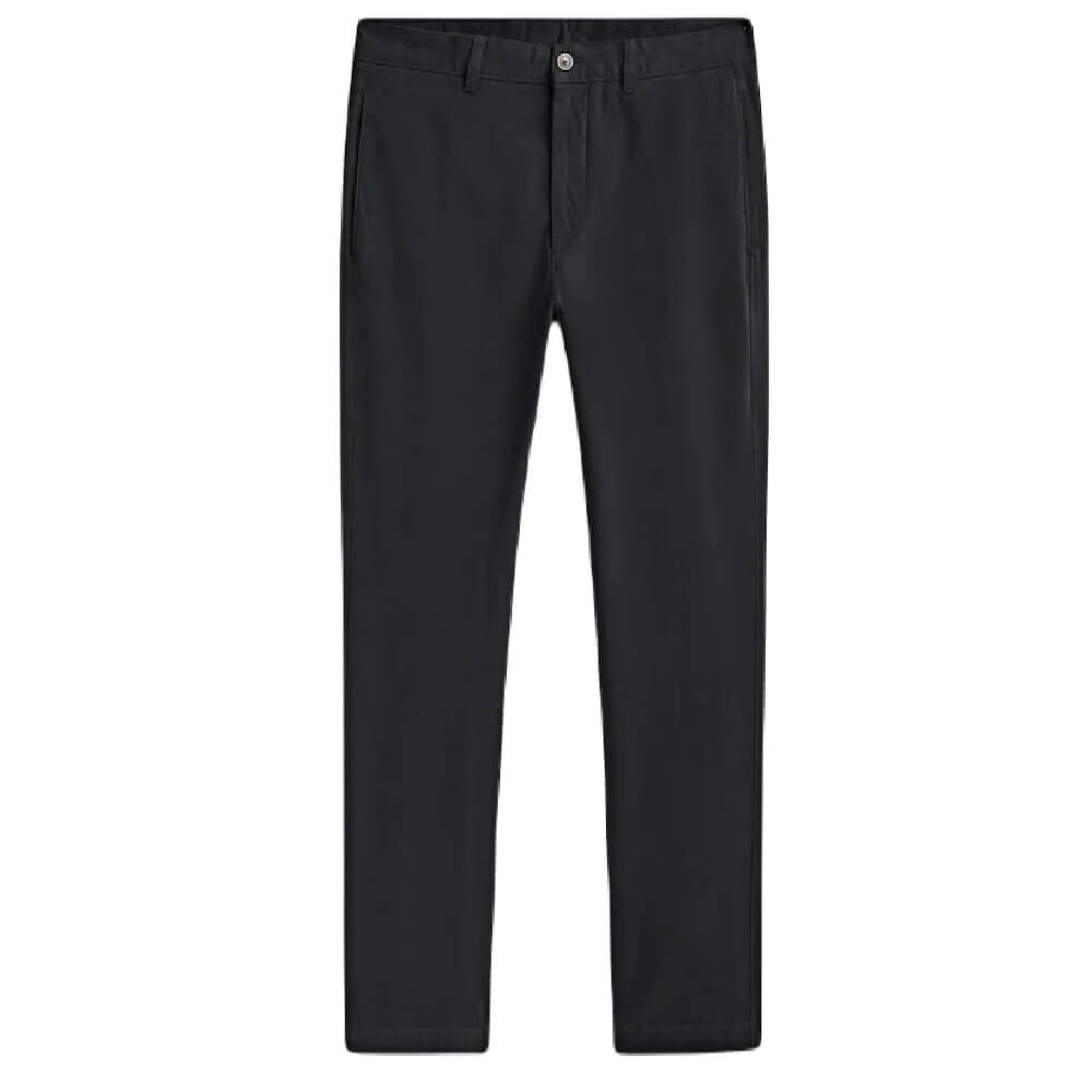 

Брюки Massimo Dutti Tapered Fit Cotton Blend Chinos, темно-синий