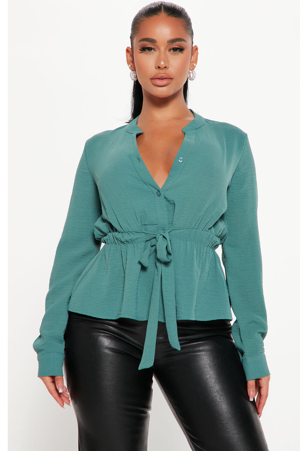 

Блузка Fashion Nova TT3057, зеленый