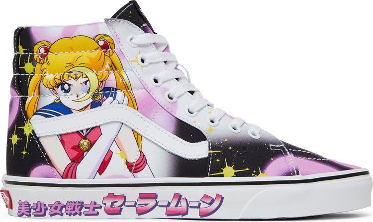 Кеды Vans Sailor Moon x Sk8-Hi Pretty Guardian - Black Pink, розовый кроссовки vans sailor moon comfycush sk8 hi zip цвет pretty guardians sailor moon multi black