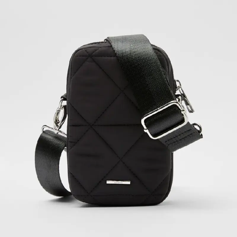 

Сумка Bershka Quilted Mobile Phone, черный