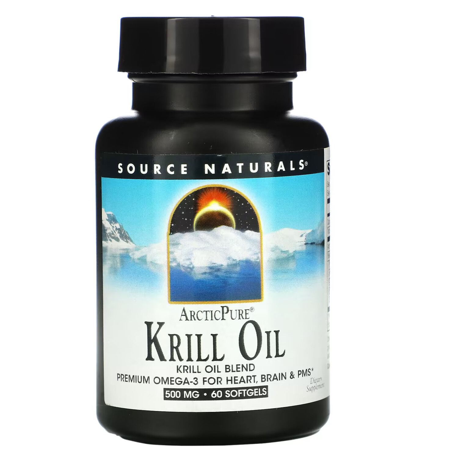 Source Naturals, ArcticPure, крилевый жир, 500 мг, 60 желатиновых капсул dr mercola крилевый жир для детей 60 капсул