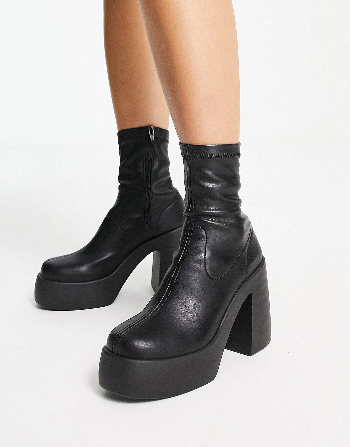 

Черные сапоги на высоком каблуке ASOS DESIGN Ember, Черный