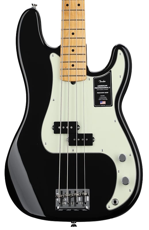 Fender American Professional II Precision Bass — черный с кленовой накладкой 0193932706 - фото