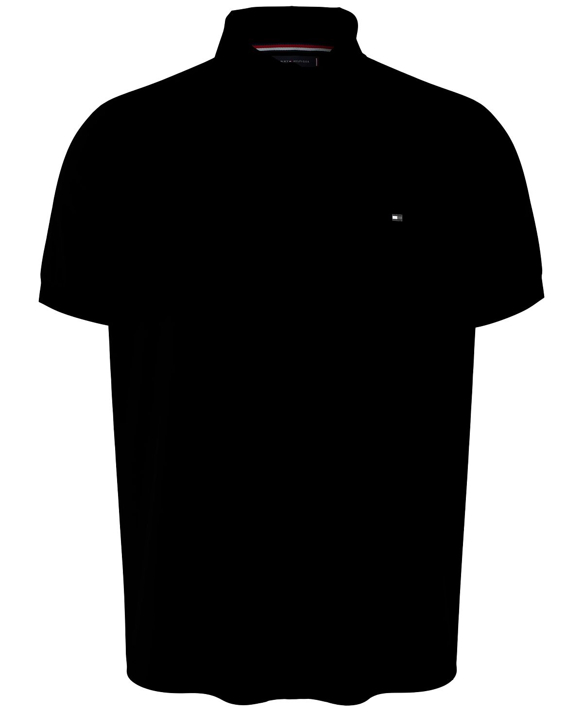 Мужская приталенная рубашка поло 1985 года Tommy Hilfiger, черный