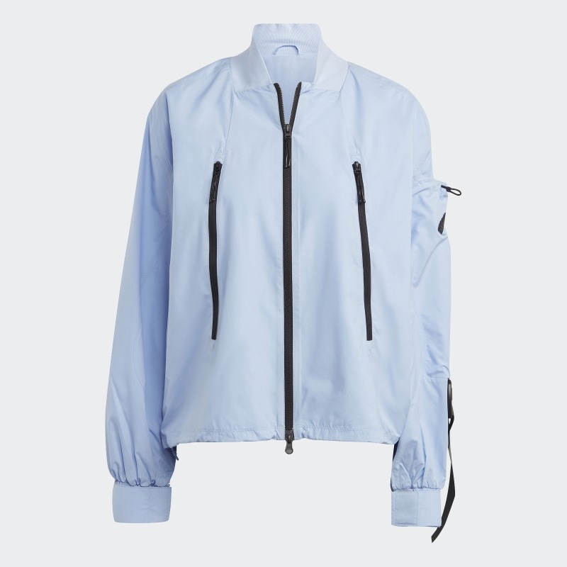 цена Спортивная куртка Adidas City Escape Loose, голубой/черный