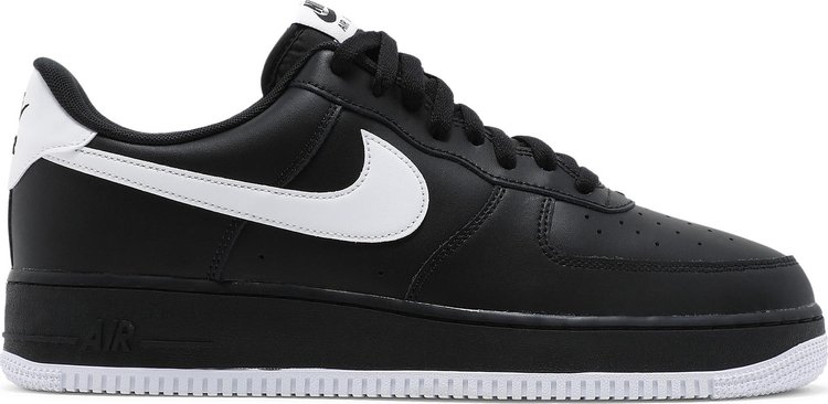 Кроссовки Nike Air Force 1 '07 'Black White', черный - фото